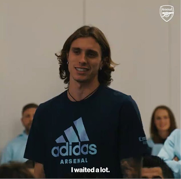 The 22-year-old delivered his first message to the team during a team meeting at the hotel.