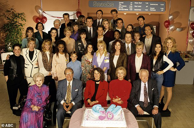 The cast of the ABC soap opera celebrated its 30th anniversary in 1993