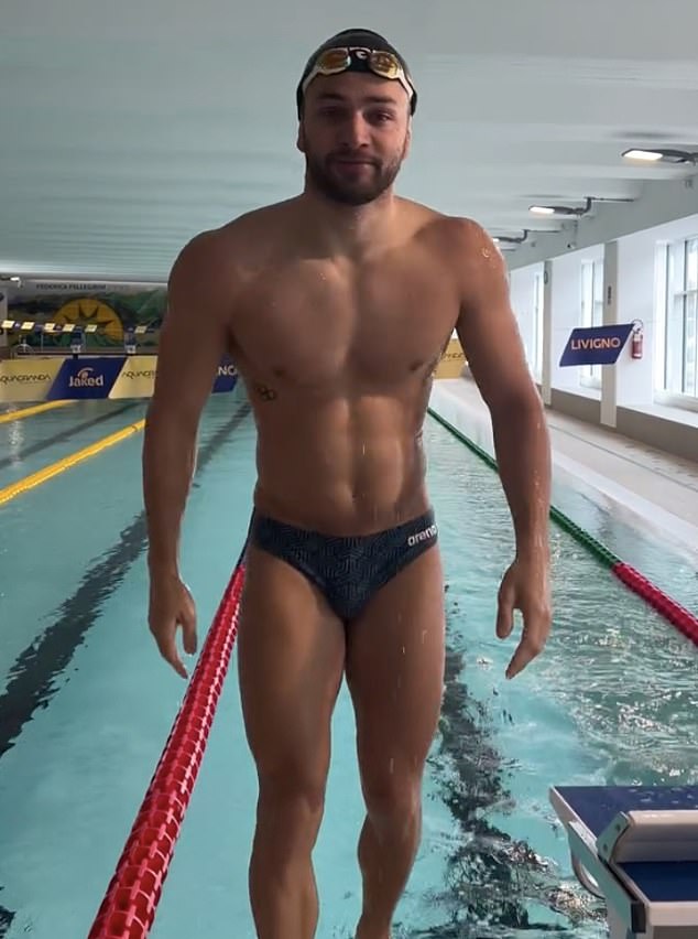 Dutch Olympian Arno Kamminga (pictured) has also had fans swooning over his physique on social media.