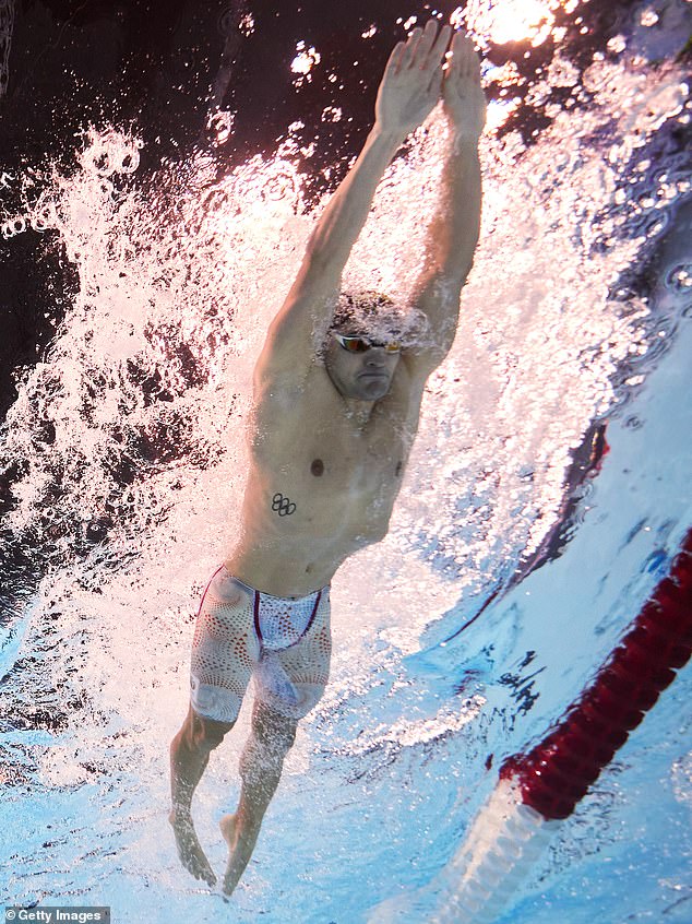 The Dutch team's swimsuits make fans believe, from certain angles, that they were competing naked.