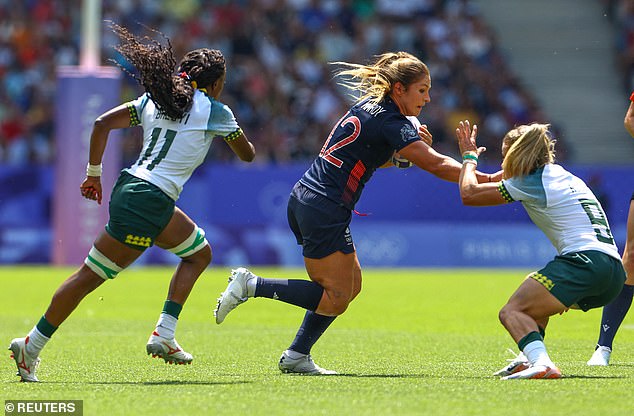 Wilson-Hardy started in Great Britain's women's rugby sevens team's 26-17 victory over South Africa