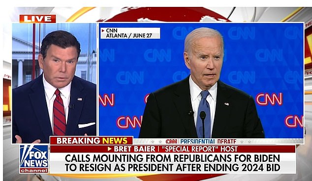 FOX News' live coverage of Biden's decision to end his re-election campaign was the most-watched program on all of television, while its cable news competitors were slow to report on the shocking developments.