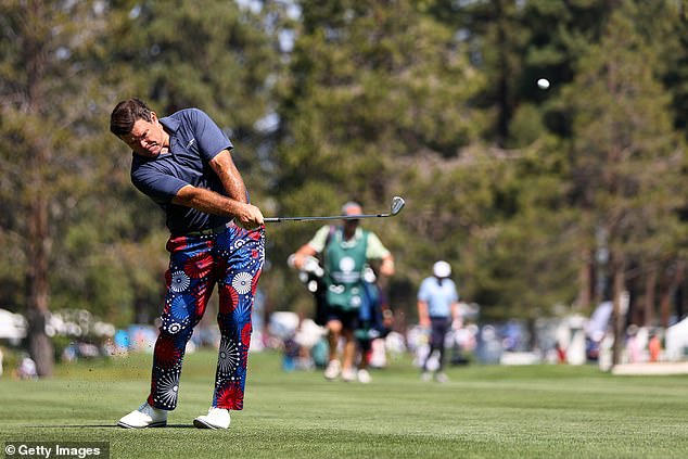 Baier was changing into his golf clothes after competing in the annual American Century Celebrity golf tournament (above) in Lake Tahoe, California, on July 13 when he received a news alert that Trump had narrowly survived an assassination attempt on his life at a rally in rural Pennsylvania.