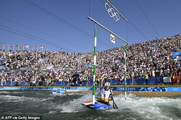 Frenchman Nicolas Gestin was the last athlete to compete in front of an expectant home crowd.