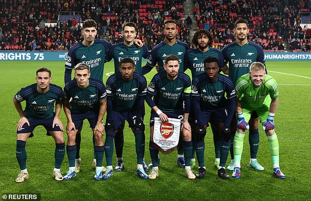 Last season, he picked a young side for the return leg against PSV Eindhoven but proceeded to name a strong starting XI and did not use his younger stars off the bench.