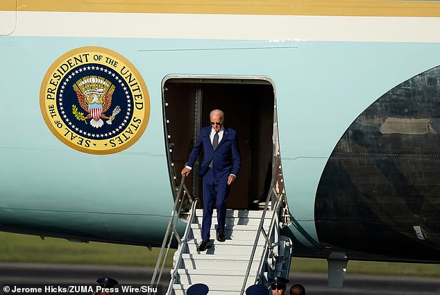 President Joe Biden changed Trump's color scheme to the classic blue and white.