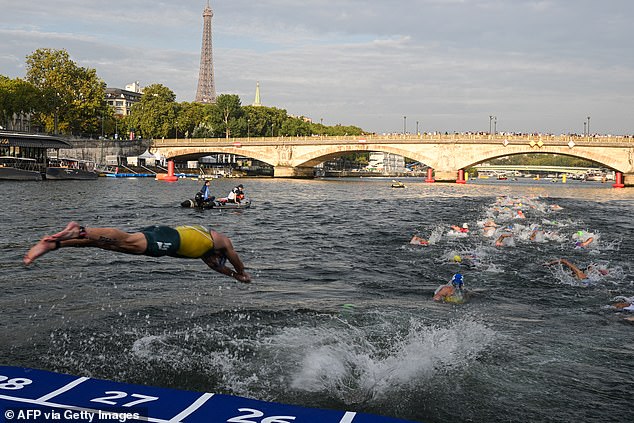 Training for the Olympic triathlon event in Paris has been cancelled in recent days.