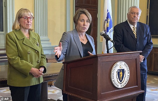 Massachusetts Gov. Maura Healey, a Democrat, has called for action at the border and for funding to be provided to services running in her cash-strapped state.