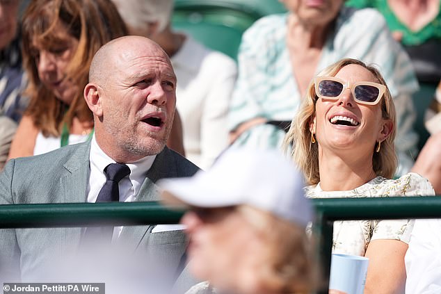 Zara and Mike looked to be having a blast at Wimbledon earlier this month.