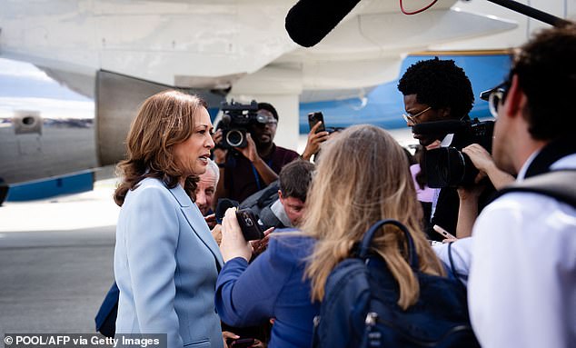 Former President Donald Trump said that Vice President Kamala Harris 