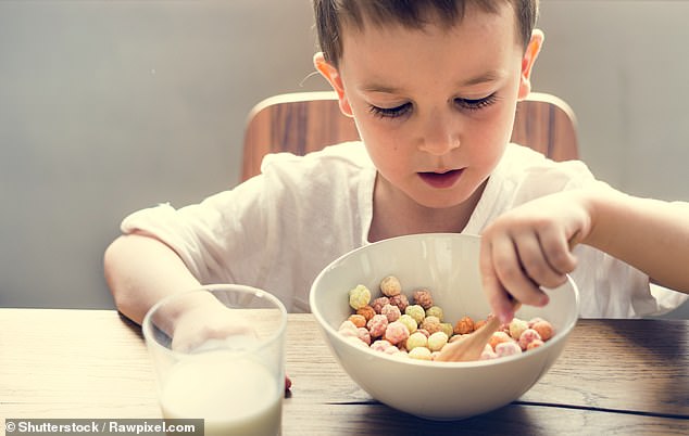 Among children who ate breakfast every day, children in England had the fifth lowest average life satisfaction score, behind only Romania, Hungary, Germany and Austria (file image)