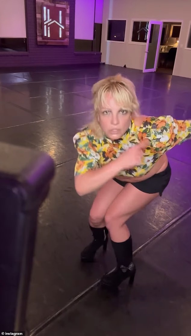 Spears appears to have made some physical progress in her recovery from the aforementioned ankle injury, as she has been seen in several videos dancing around her home in the months since. Pictured in June