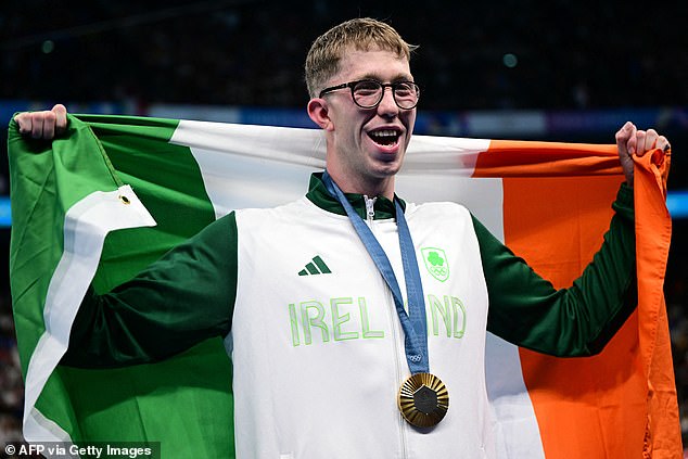 It came after Daniel Wiffen became the first Irishman to win swimming gold at the Olympics.