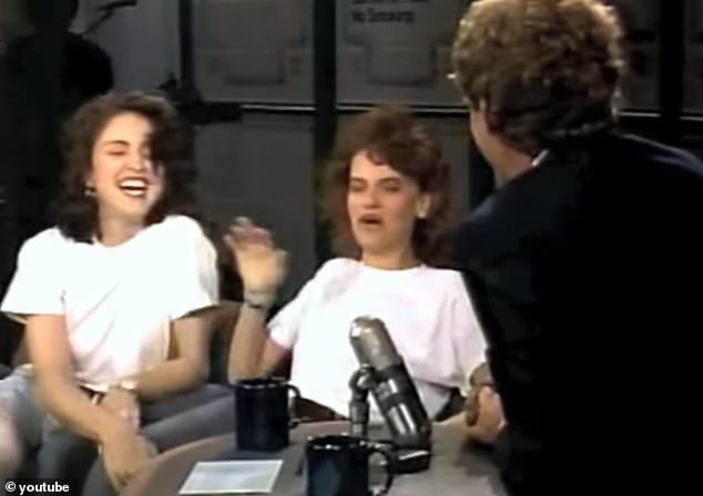 In a television moment that became an instant classic, Madonna and Sandra wore matching outfits and flirted with each other on Late Night With David Letterman in 1988.