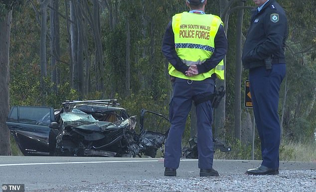 The Pacific Highway was closed in both directions near Charmhaven as police investigated the scene.