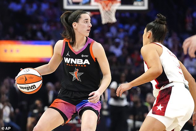 Clark helped the WNBA All-Stars defeat Team USA with 10 assists before halftime.