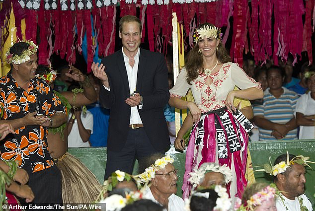 Prince William and Kate had a fun dance together during their visit to Tuvalu in 2012