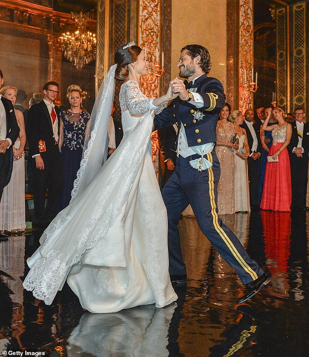 Prince Carl Philip and Princess Sofia of Sweden opted for 'Sofias Brudvals', a waltz written by Pelle Arhio and sung by Per Bredhammar for their first wedding dance in June 2015.