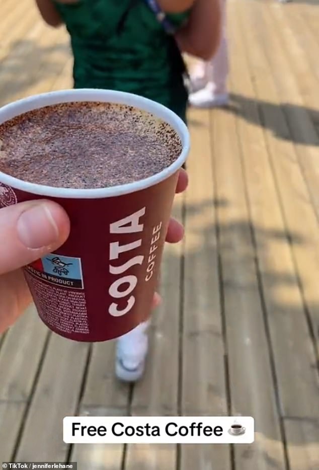 He also revealed that there is a Costa coffee stand where Olympic athletes can get coffee made by baristas for free.