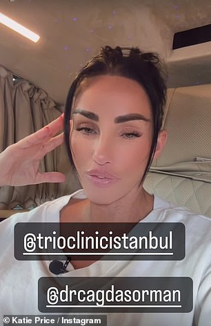 On Instagram on Wednesday, the mother of five dismissed recent claims that she had travelled to Trio Clinic Turkey after being turned away by other cosmetic surgeons.