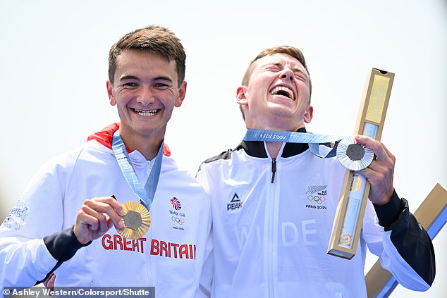 Team GB's Adam Yee edged out Wilde to take gold in the final 200 metres of the triathlon.