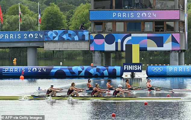 A photo finish was required to determine the winners, with Team GB crossing the line first.