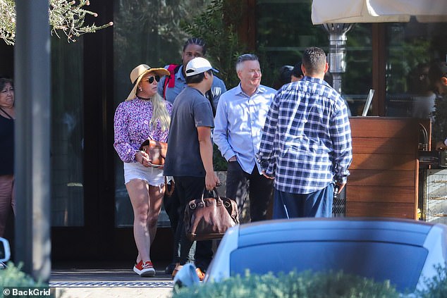 Britney was spotted leaving Soho on Tuesday with Paul