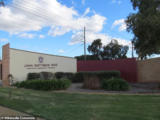 The teacher, who was the head maths teacher at John Septimus Roe Anglican Community School north of Perth, was arrested at the school following an undercover operation by the Western Australia Police's child exploitation operations squad.