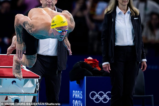 The Australian regained a silver medal after a slow start in the 100m freestyle final