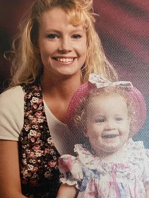 Garcia's mother, Kristie Pike (left), posted a photo of her and Garcia (right) when she was just a baby, as well as another photo of Garcia when she was a toddler. The comments were filled with words of love and support, and they called Garcia an angel.