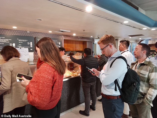 Under normal circumstances, the San Jose Place bakery and takeaway near Wynyard station would order 180 eggs every three days, but they have currently been restricted to half that amount.