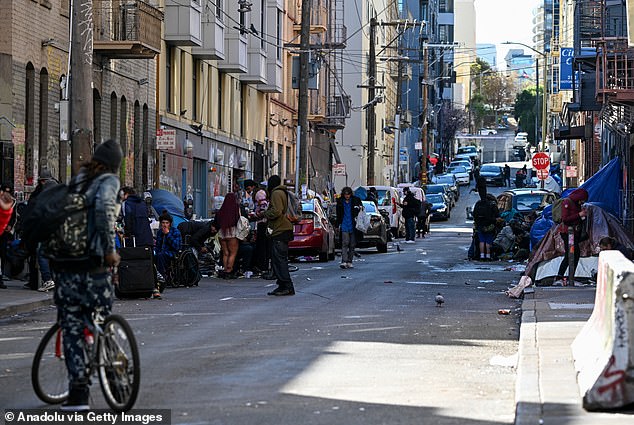 Local officials have warned that Oklahoma City's current trajectory is comparable to the beginning of homelessness epidemics that have devastated cities like San Francisco (above).