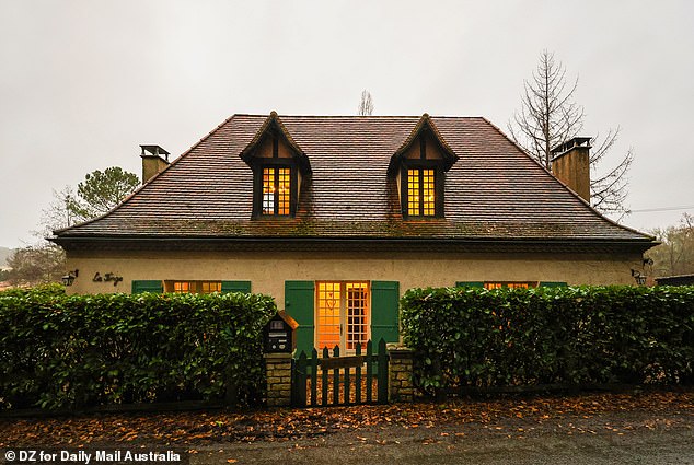 Pictured: Brittany Higgins and David Sharaz's French home