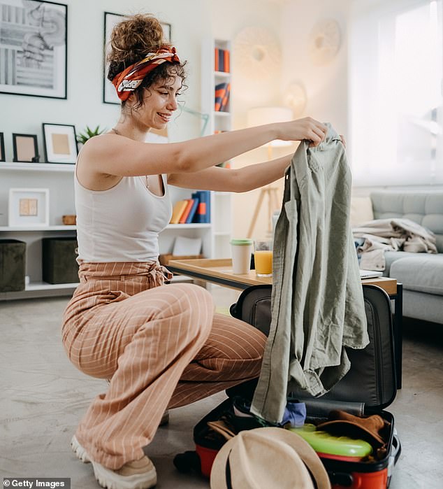 Dr. Jason Singh from Virginia shared in a TikTok video that putting off unpacking can be beneficial in the long run (file image)