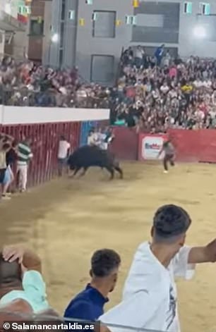 It comes after another man was impaled while being crushed against metal bars during another Spanish festival on July 14.