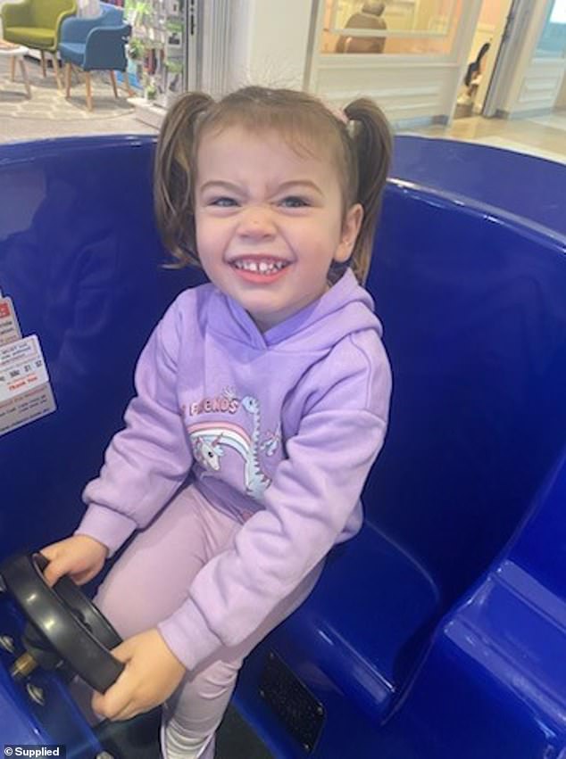 Lylah (pictured) began walking with a limp a few days before she was diagnosed with ALL.