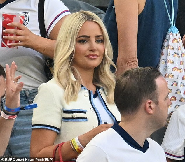 Jordan Pickford's glamorous wife Megan led the way ahead of kick-off for England tonight