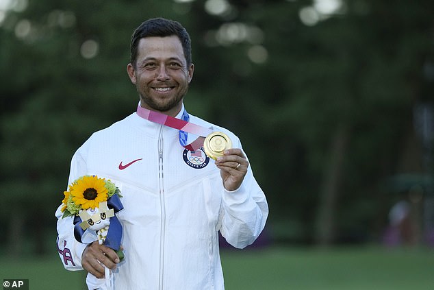 The American Ryder Cup star also spoke about winning gold in Tokyo, saying: 