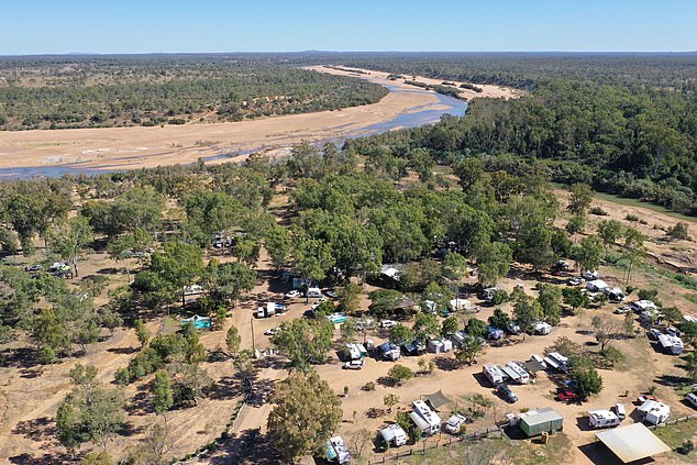 Ailise's friend's father ran out of the camp just 50 metres away and dived into the river to try and find her (pictured: Bivouac Junction camp).