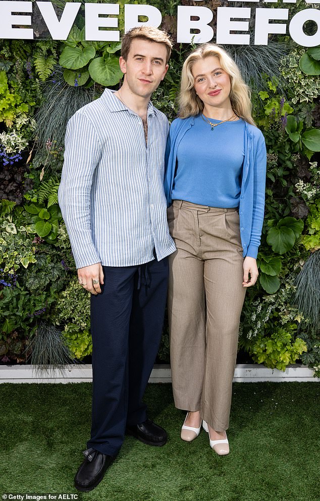 Anais was accompanied by her actor friend Callum Scott Howells, 25, best known for his role in the drama It's A Sin, who wore a striped shirt and trousers.