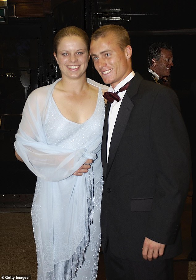 Clijsters and the former Australian world number one met at the Australian Open in 2000 (pictured together in 2002)