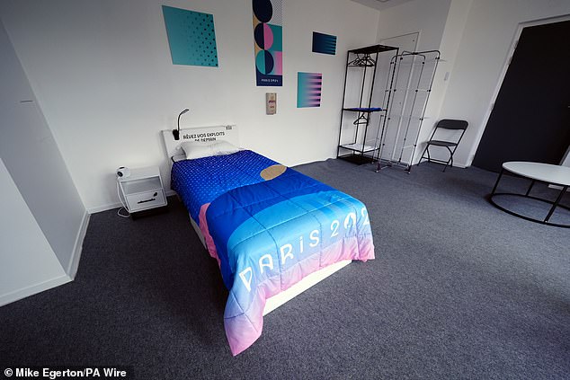 Many athletes have complained about cardboard beds (pictured)