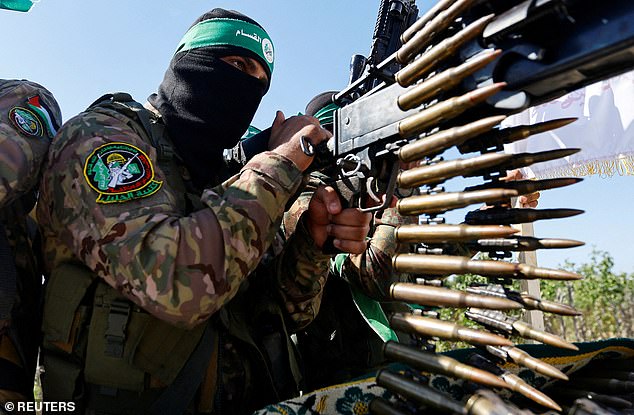 Border agents in the San Diego sector have been warned to be on the lookout for individuals with ties to Palestinian terrorist groups such as Hamas (pictured)