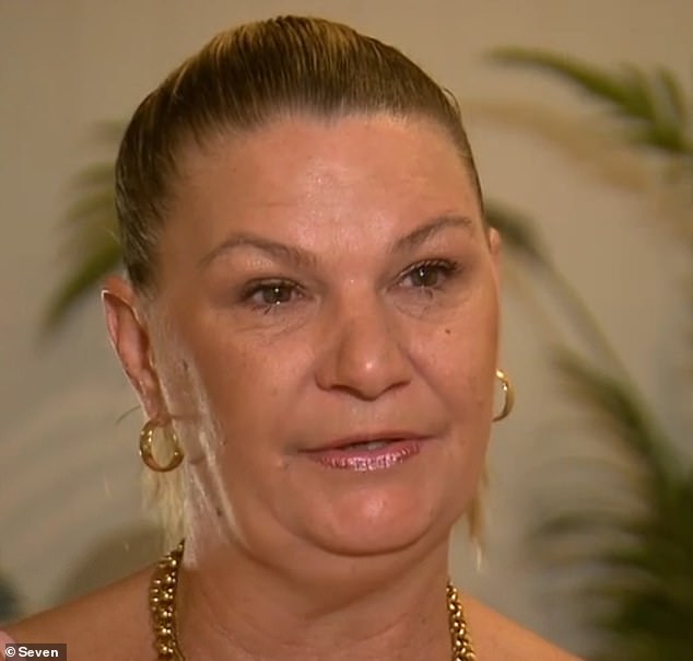 Brittney's mother Lorraine Conway (pictured) has expressed her frustration after her tiara was allegedly stolen from her daughter's grave on the Gold Coast.