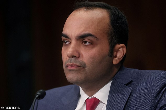 The Consumer Financial Protection Bureau announced a rule in May stating that BNPL companies must provide consumers with the same legal rights and protections as credit card lenders (pictured: Director Rohit Chopra)