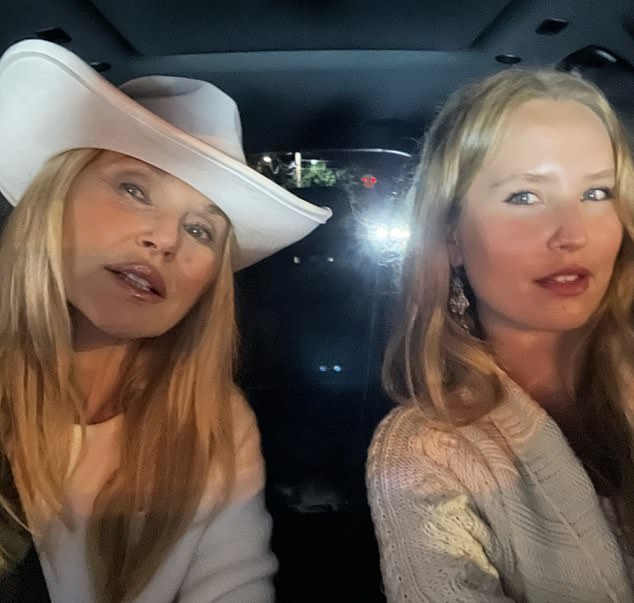 Earlier this week, Christie shared a cute selfie with Sailor. In the photo taken from the front seat of her car, the perennial cover girl appears wearing a white cowboy hat.