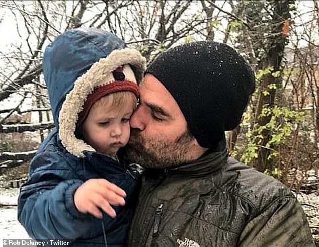 The 47-year-old comedy star, who is from Massachusetts but lives in north London, spoke about losing her baby, depression, alcoholism and working alongside Carrie Fisher on Radio 4's Desert Island Discs with presenter Lauren Laverne. She is pictured with her late son Henry.