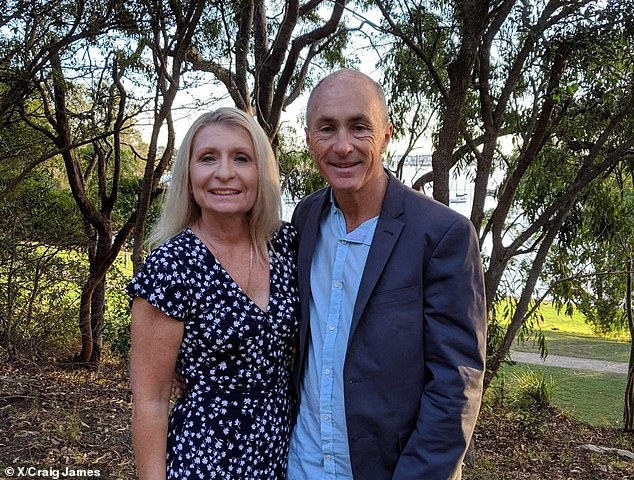 Craig James, CommSec's chief economist, has appeared for decades on financial updates from morning TV shows to the evening news, making him one of the most quoted experts in the Australian media (pictured with his wife Karen).