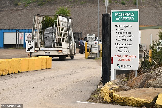 Waste management staff located the body while removing green waste at Cooper Street landfill in Epping on Wednesday.