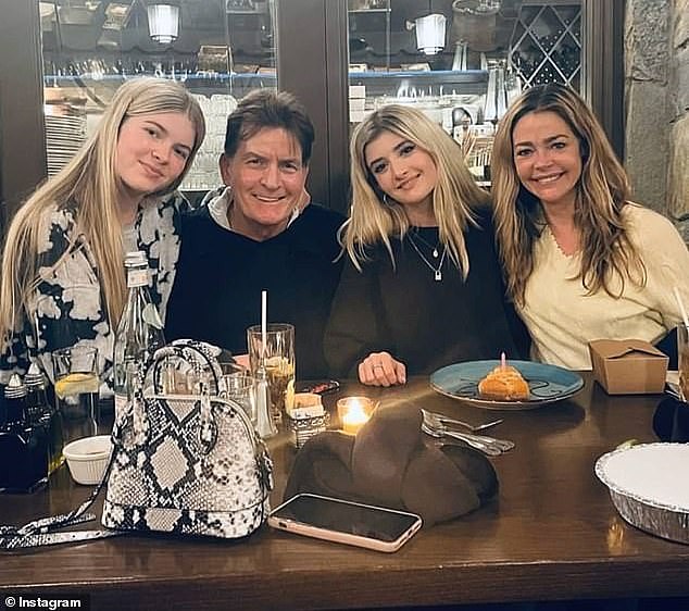 Denise and her family will appear in 30-minute episodes of the project, which is currently titled Denise Richards And The Wild Things, a reference to the name of her 1998 film; she is seen with Sheen and their daughters above.